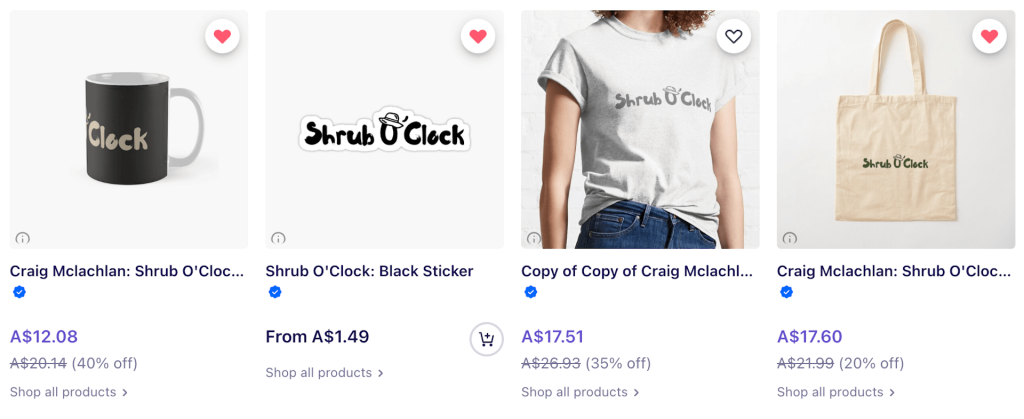 Craig Mclachlan's Red bubble store. Get all sorts of Craig themed merchandise.