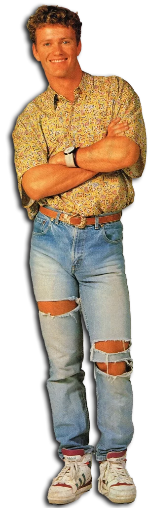 Craig McLachlan, as he appeared in a 1990 article in print, is a teen mag, no doubt. 