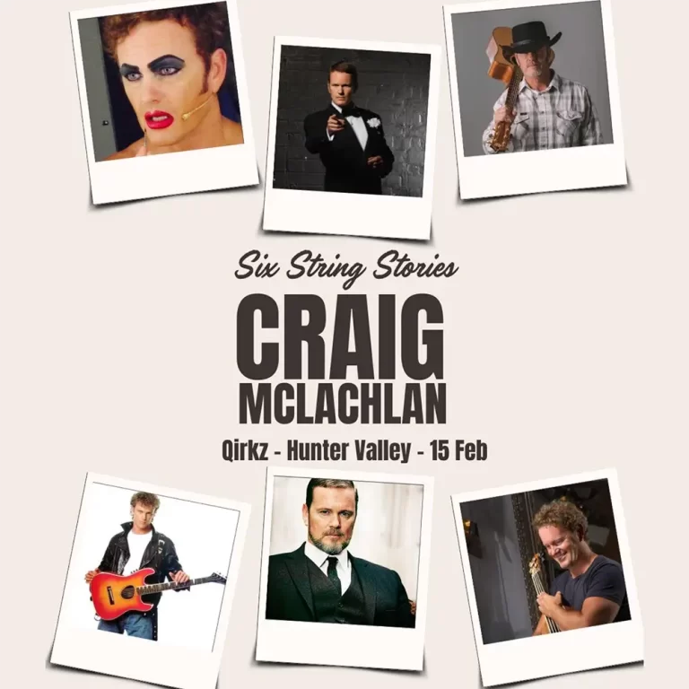 Craig McLachlan Live at Qirkz In The Hunter – A Night of Music, Stories & Nostalgia