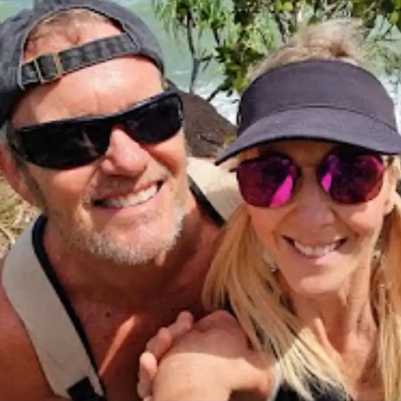 Craig McLachlan and Vanessa Scammell's Jungle Journey... follow along. A picture of Craig and Vanessa on one of their adventures.